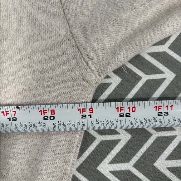 Kings Road Women’s Beige Hooded Cardigan Open Front Lightweight Duster Pockets M - Picture 6 of 9